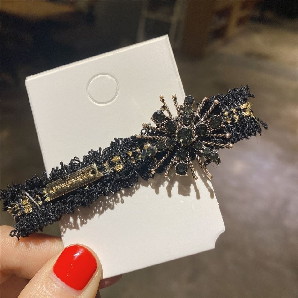 Xiao Xiangfeng Kẹp Tóc Kẹp Bên Nhỏ Đính Kim Cương Lấp Lánh Khí Chất Phong Cách Hàn Quốc