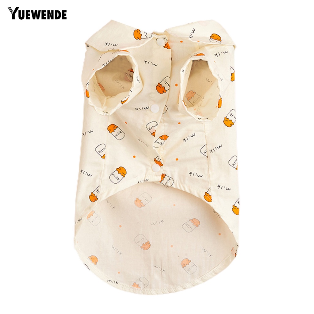 Yue.z Trang Phục Hóa Trang Cho Cún Cưng In Hình Chai Sữa Thời Trang Mùa Hè Đáng Yêu