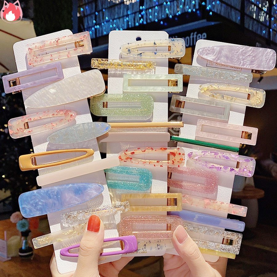 Set 3 Kẹp Tóc Họa Tiết Da Báo Thời Trang Cho Nữ