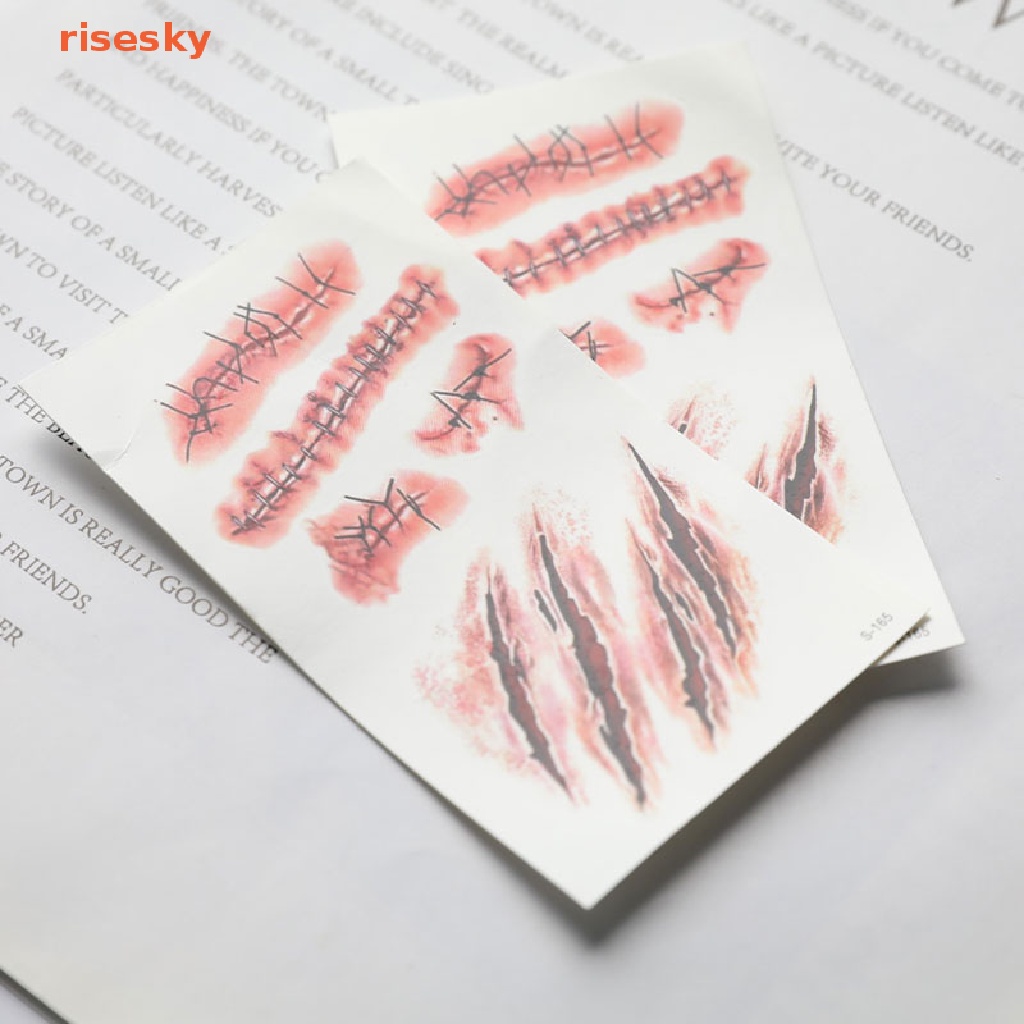 Hình Xăm Dán Tạm Thời Chống Thấm Nước Họa Tiết Halloween