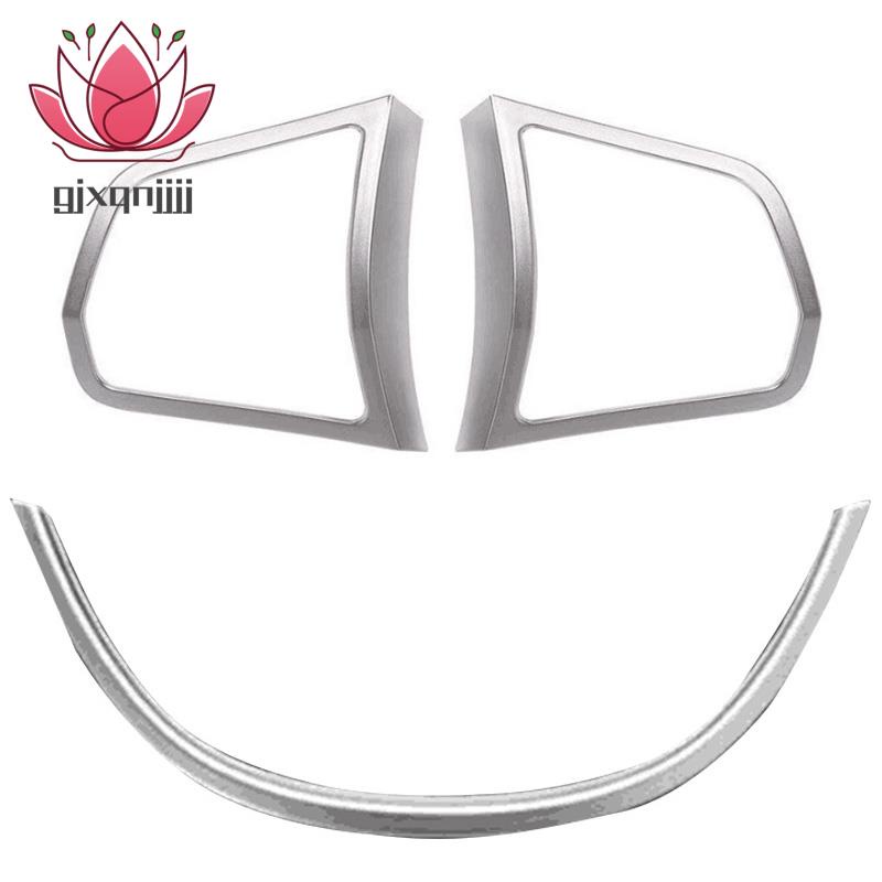 2 Miếng Dán Nút Điều Khiển Vô Lăng Trái Phải Bằng ABS Cho Xe Hơi BMW F10 5 Series 525I 520I Kèm 1 Miếng Dán Chữ U