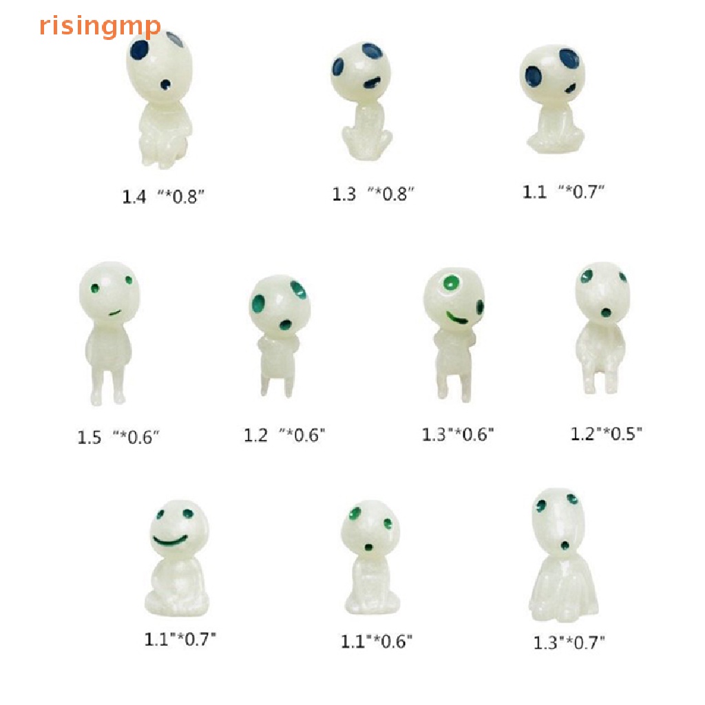 Bộ 10 Mô Hình Búp Bê Công Chúa Mononoke Phát Sáng