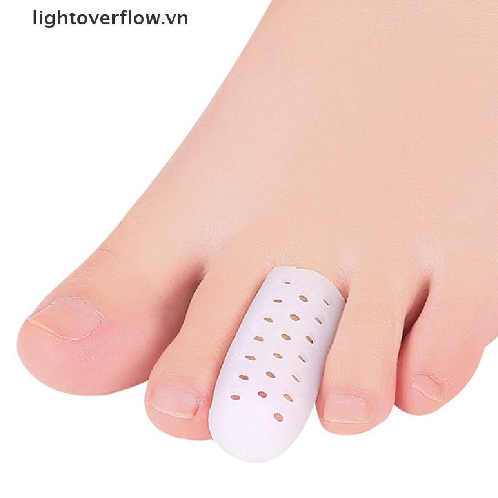 Bộ 2 Ống Silicon Tách Ngón Chân Cái Thoáng Khí Bảo Vệ Ngón Chân
