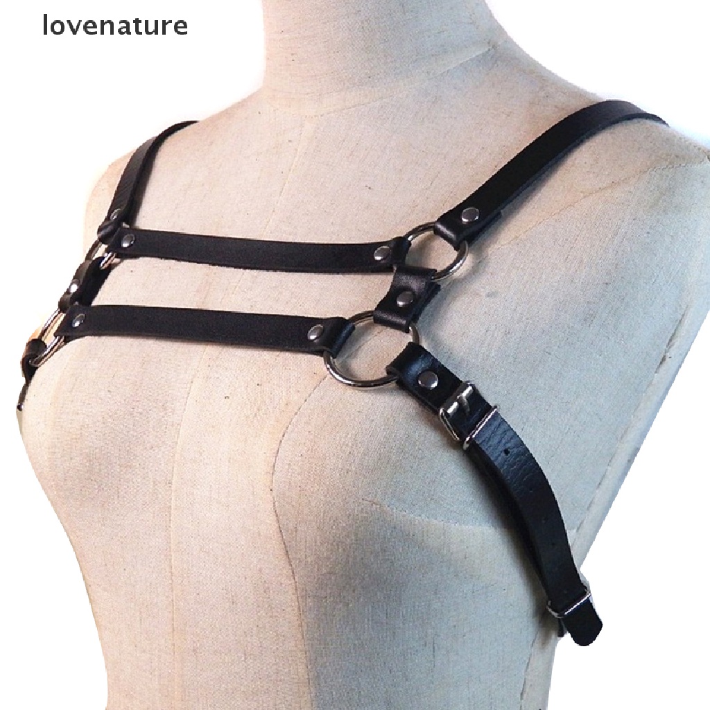 Đai Ngực Giả Da Màu Đen Hóa Trang Câu Lạc Bộ Bondage Cho Nam