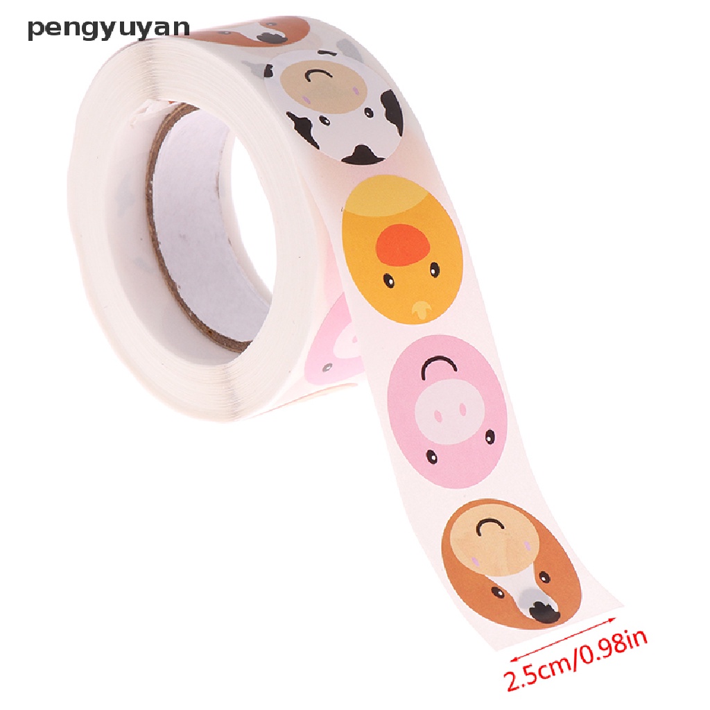 [pengyuyan] 500 Nhãn Dán Đồ Chơi Giáo Viên Hình Động Vật Hoạt Hình Cho Bé [Mới]