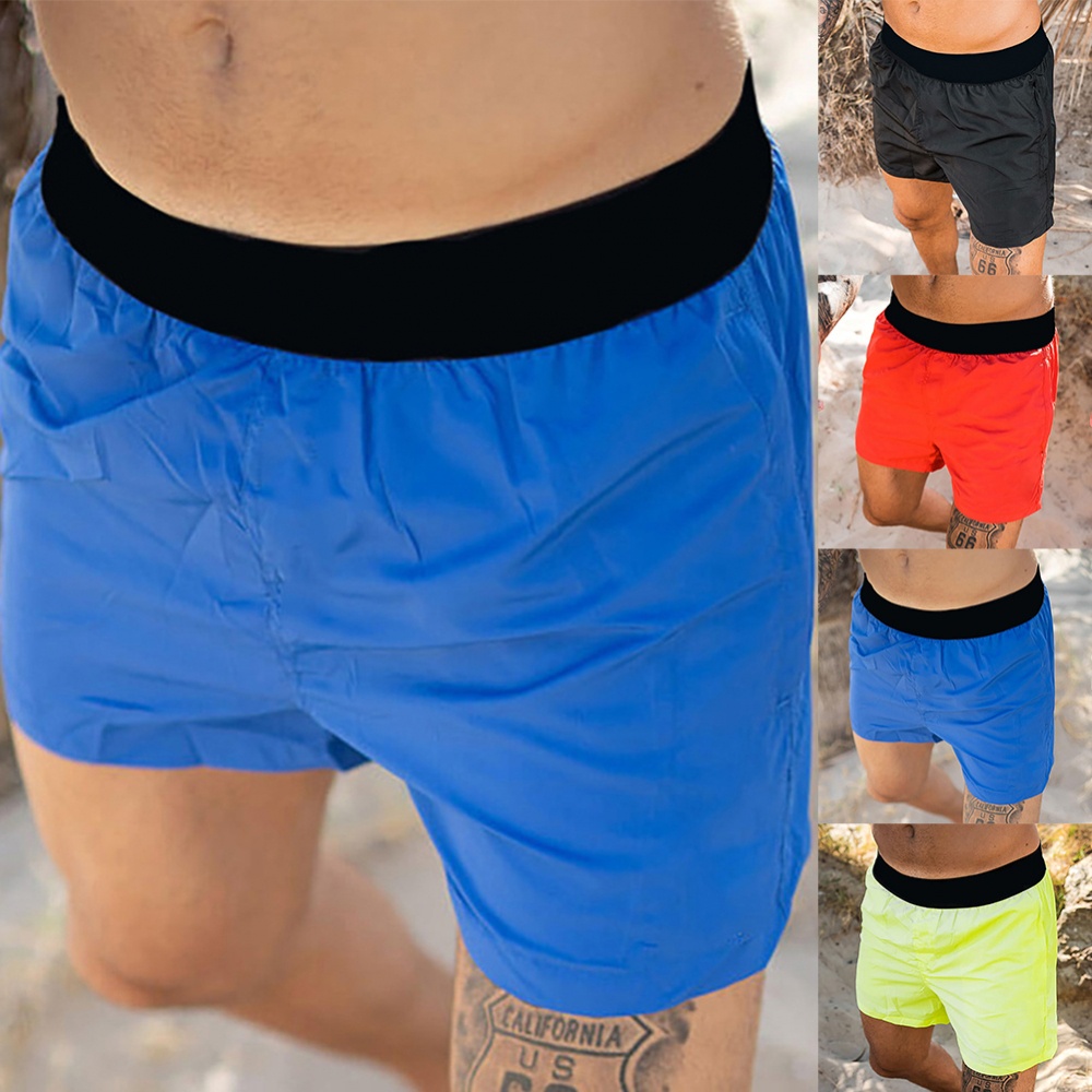 Mens Shorts Gym Knickers Running Shorts Sexy Short Pants Soft Solid Color