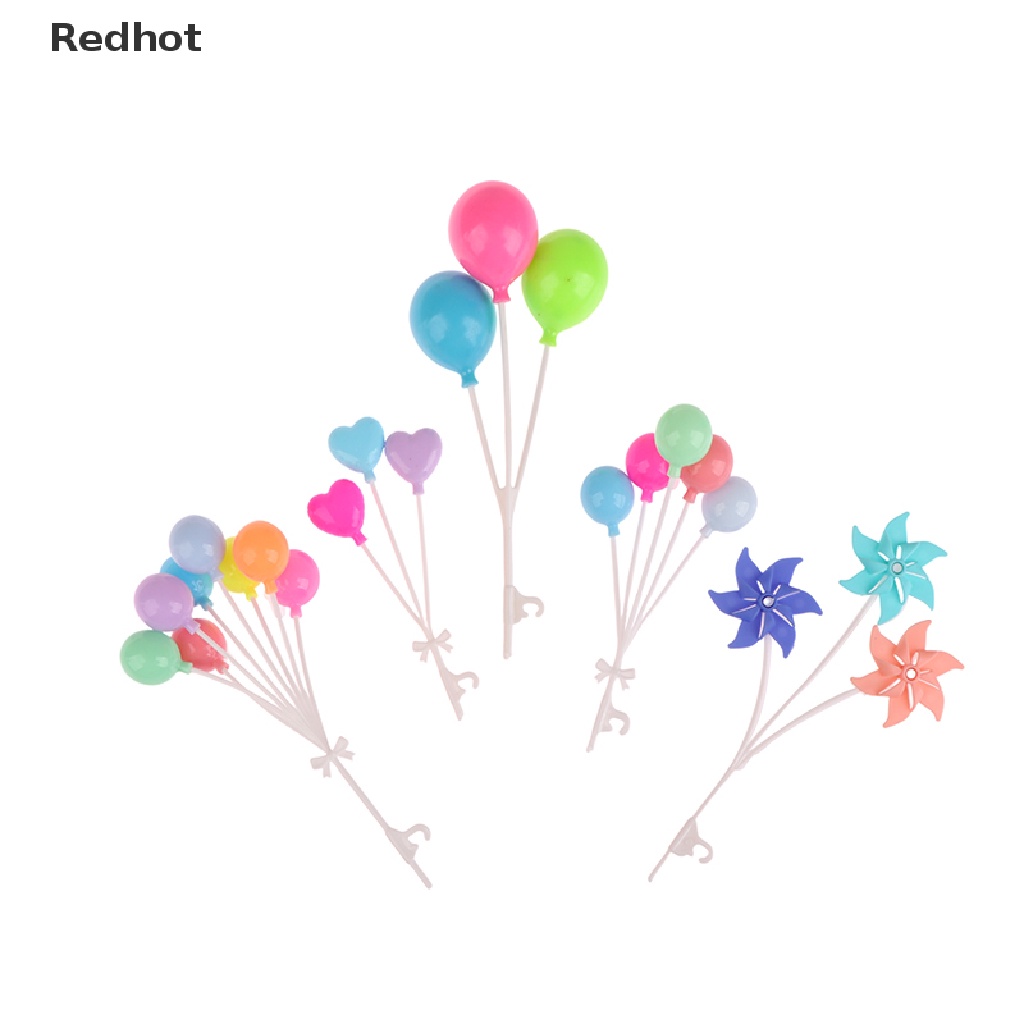 1 Set Bong Bóng Nhiều Màu Trang Trí Vườn Nhà Búp Bê