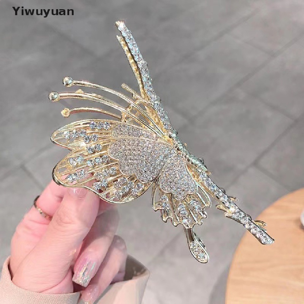 Kẹp Tóc Bướm Đính Đá Thời Trang Cho Nữ