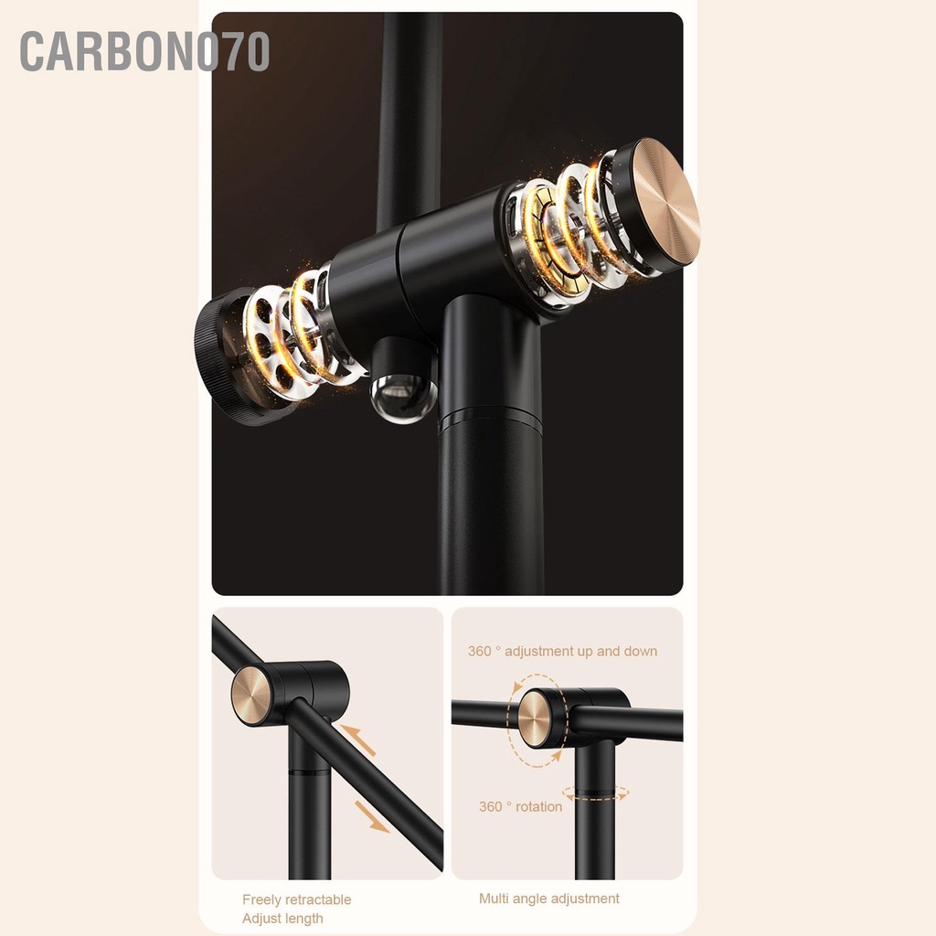 Carbon070 Giá đỡ máy tính bảng trên sàn Hợp kim nhôm Ngoại hình tinh tế Ổn định Chiều dài nhiều góc có thể điều chỉnh cao