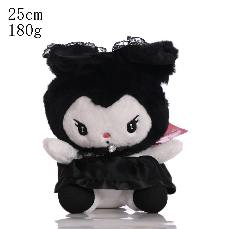 Đồ chơi nhồi bông Kuromi Plushie 20cm Hình Động Vật Hoạt Hình Siêu Dễ Thương Làm Quà Tặng Sinh Nhật Cho Bé Gái