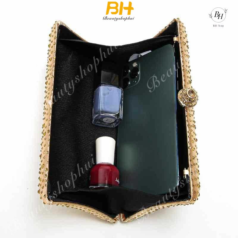 Túi Đeo Chéo Vai Đính Kim Cương Sang Trọng Dành Cho Cô Dâu