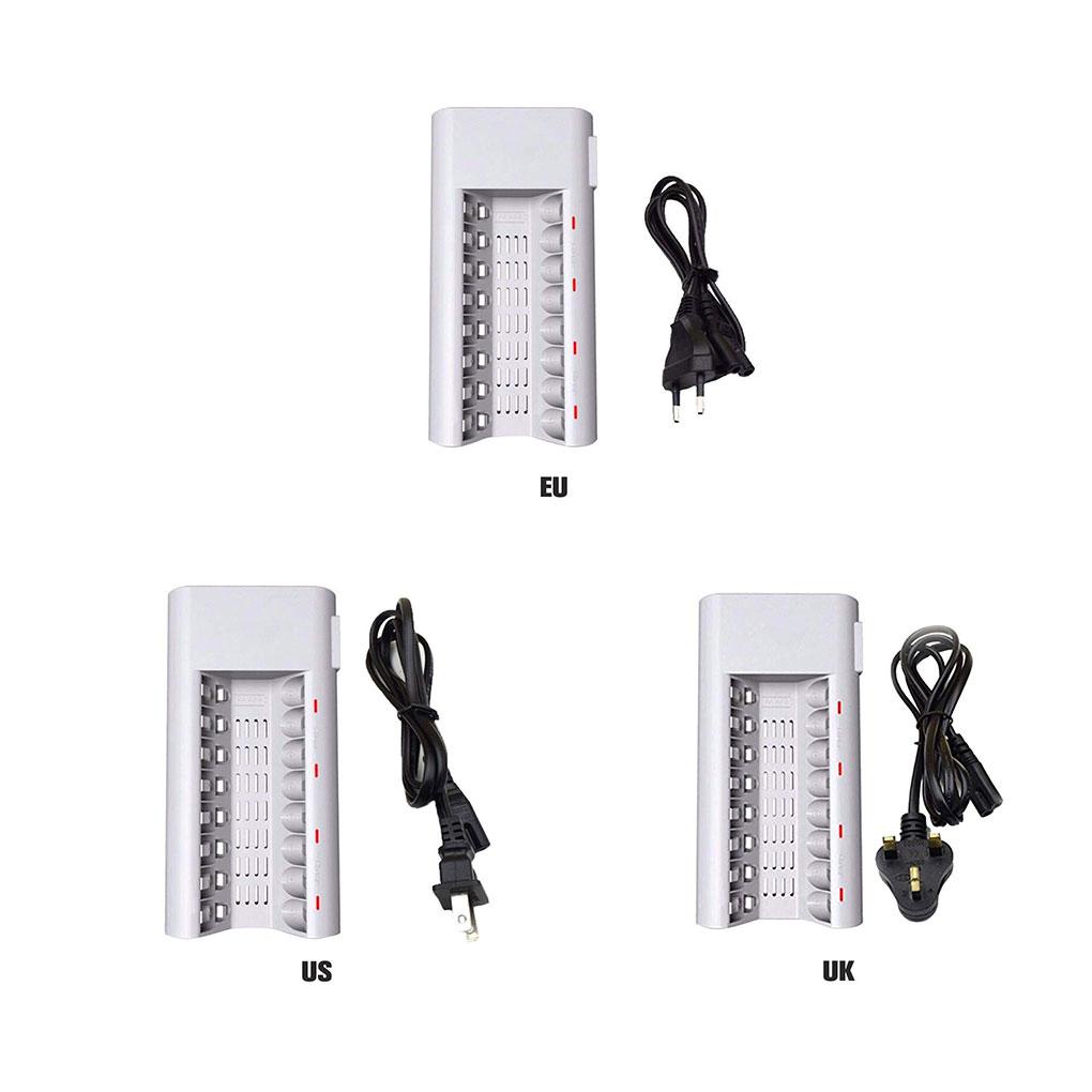 Bộ Sạc Pin Thông Minh 8 Ngăn AA / AAA Ni-Cd Ni-Mh 1 2V 150mAh / 130mAh