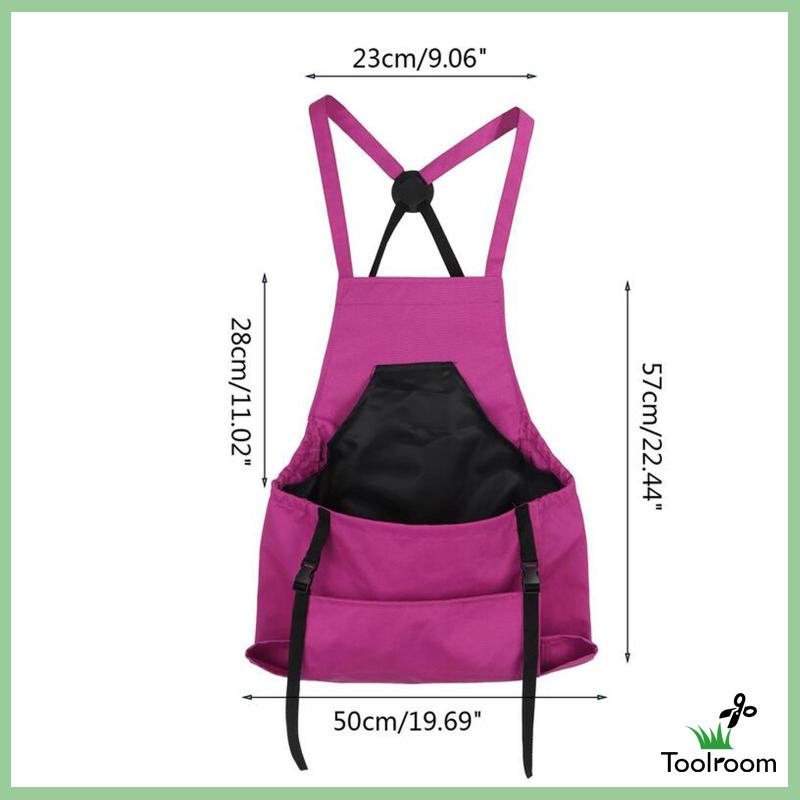 Tạp Dề Làm Vườn Có Túi Tháo Gỡ Nhanh