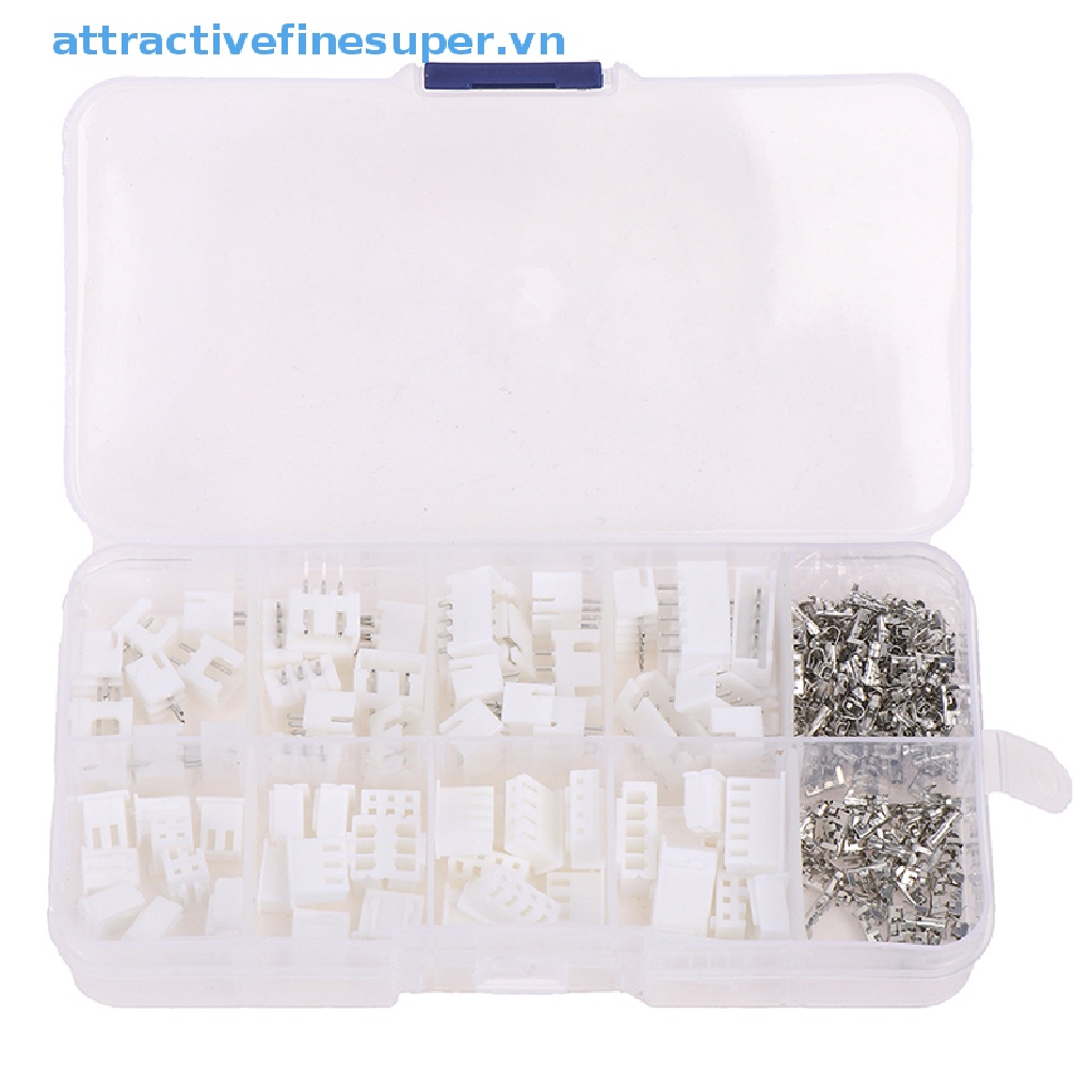 Set 230 Đầu Nối Dây Điện XH 2.54 2p 3p 4p 5pin 2.54mm