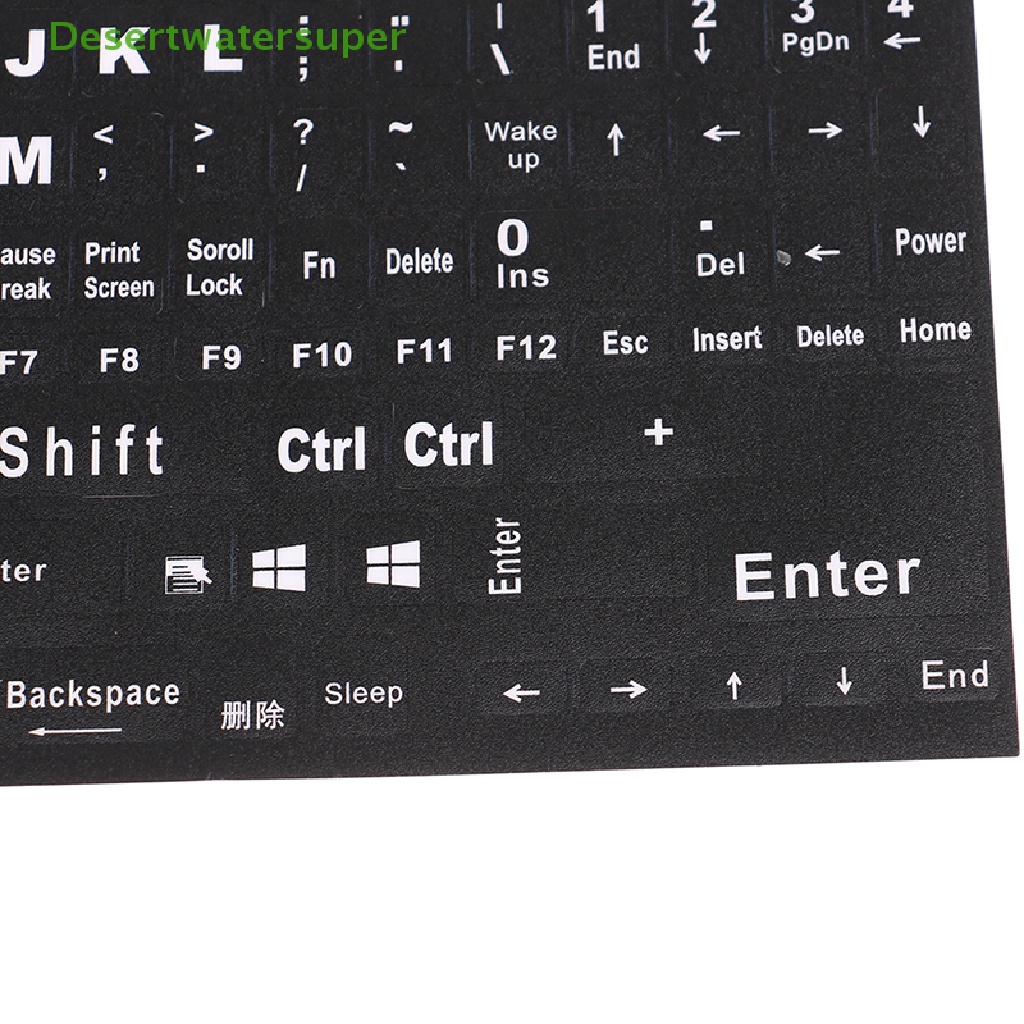 Miếng Dán Bàn Phím Máy Tính Trong Suốt In Chữ Tiếng Anh DSVN