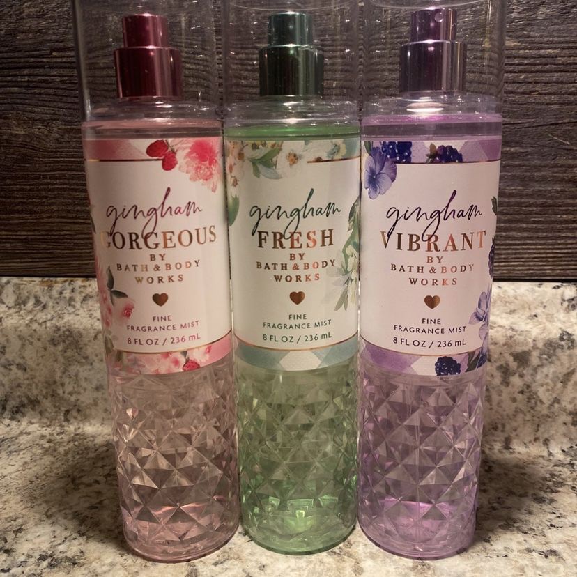 -𝐌𝐨𝐨𝐌𝐨𝐨- Xịt Thơm Toàn Thân Bath &amp; Body Works Body Mist - GINGHAM FRESH, GINGHAM GORGEOUS, GINGHAM VIBRANT [ NEW]
