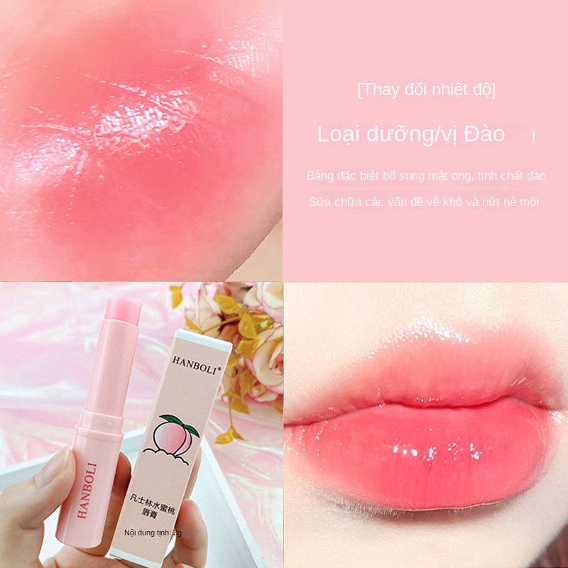 Son Dưỡng Môi Cấp Ẩm Không Màu Hương Đào Vaseline