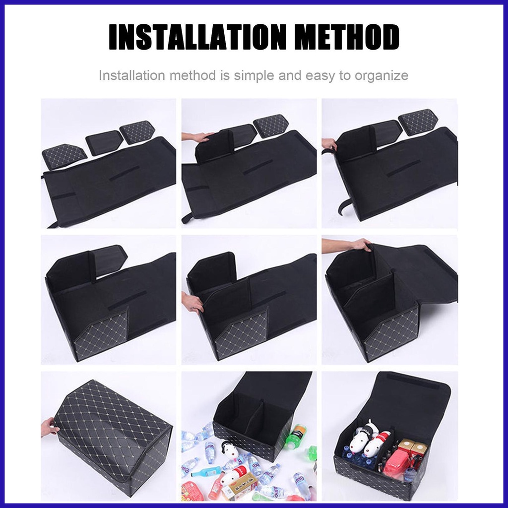 Túi Da Đựng Dụng Cụ Đa Năng Sức Chứa Lớn Gấp Gọn Được Cho Xe Hơi