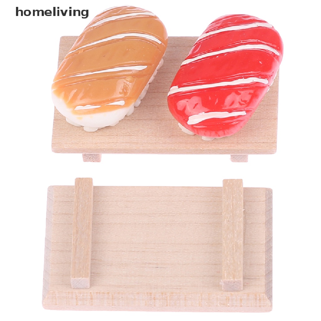 1 Bộ Dĩa Sushi Trái Cây Trang Trí Nhà Búp Bê Tỉ Lệ 1: 12