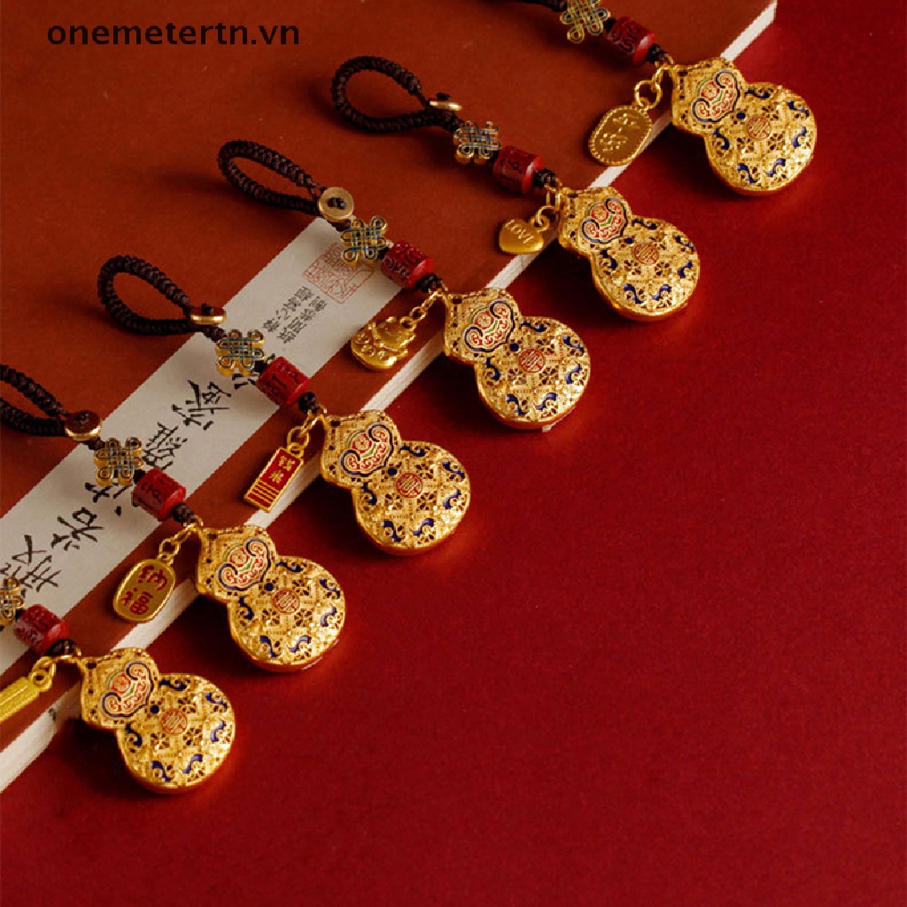 Móc Chìa Khóa Bằng Đồng Hình Hồ Lô Phong Cách Vintage