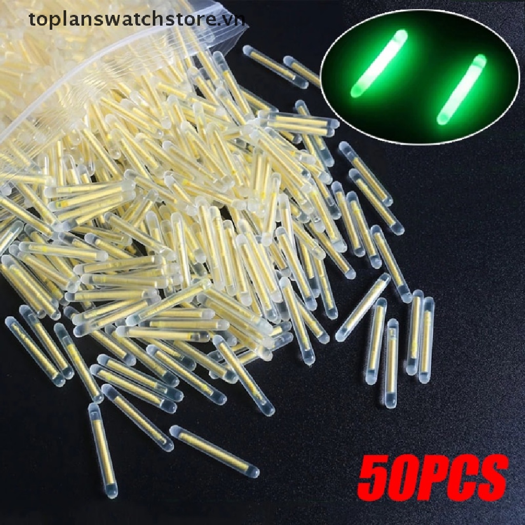 Set 50 Phao Câu Cá Phát Sáng Trong Đêm 2.2-4.5mm