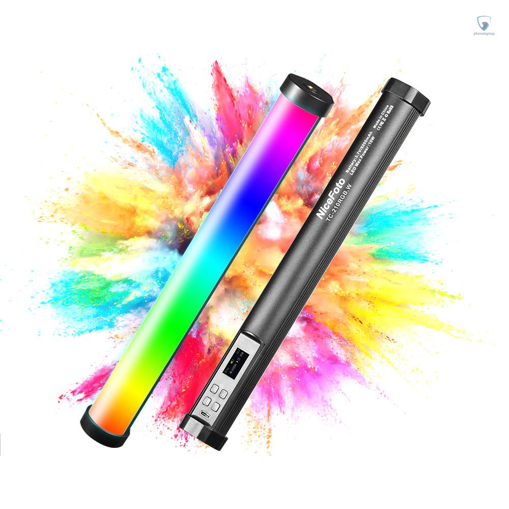 Gậy Đèn LED TC-210RGB RGB Hai Màu Chịu Nhiệt Độ 2500K-9900K 21 Kiểu