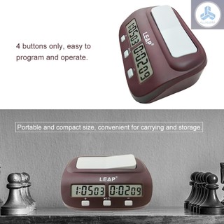 Professional Digital Chess Clock Count Down Chess Timer with Alarm Electronic Board Game Bonus Competition Master Tournament