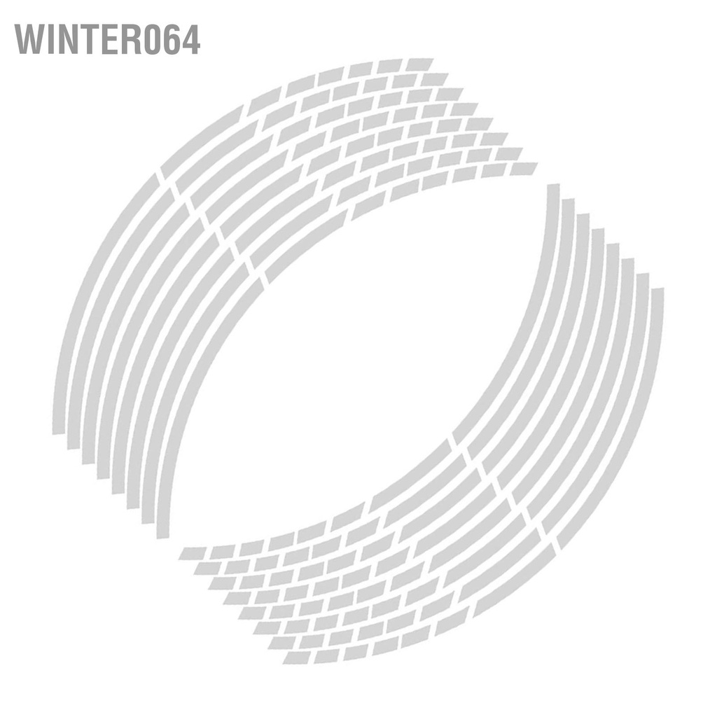 Bộ 16 Miếng Dán Phản Quang 18 Inch Dùng Trang Trí Vành Bánh Xe Hơi