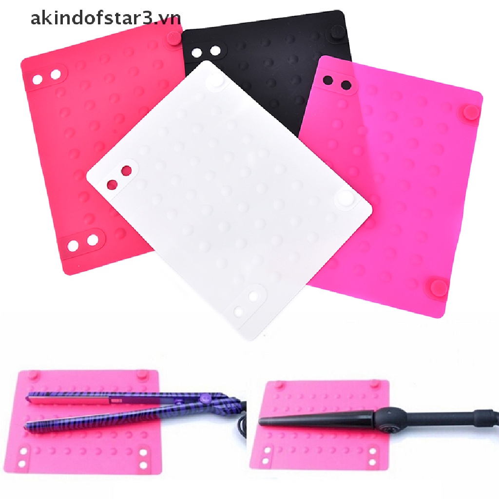 Máy Duỗi / Uốn Tóc Bằng Silicone & Sắt Cách Nhiệt akindofstar3.vn} akindofstar3}