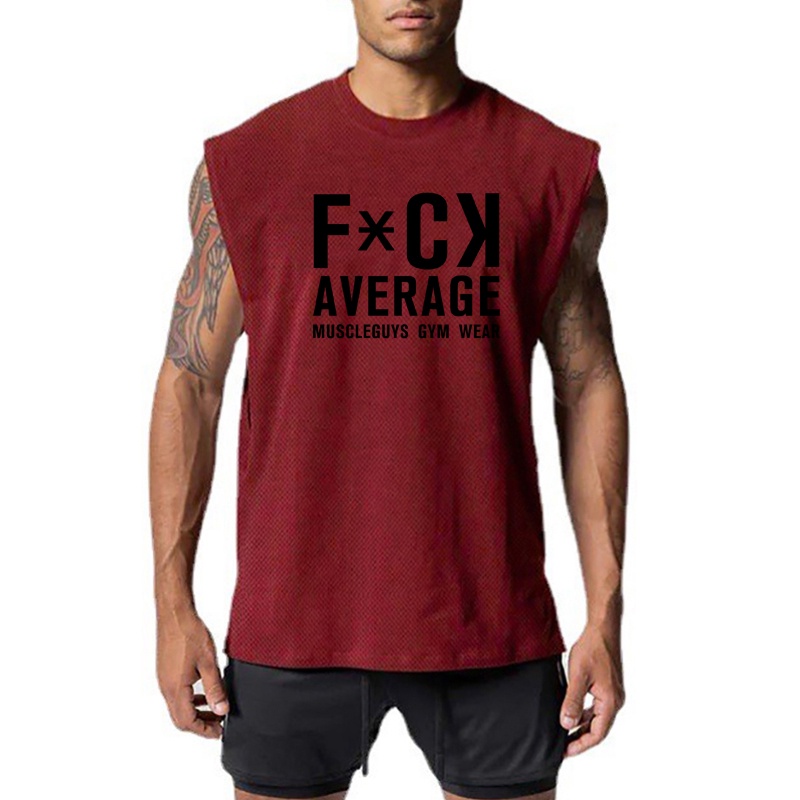 Áo Ba Lỗ Thể Thao Cổ Tròn Phối Lưới Nhanh Khô In Họa Tiết Thời Trang Mùa Hè Cho Nam