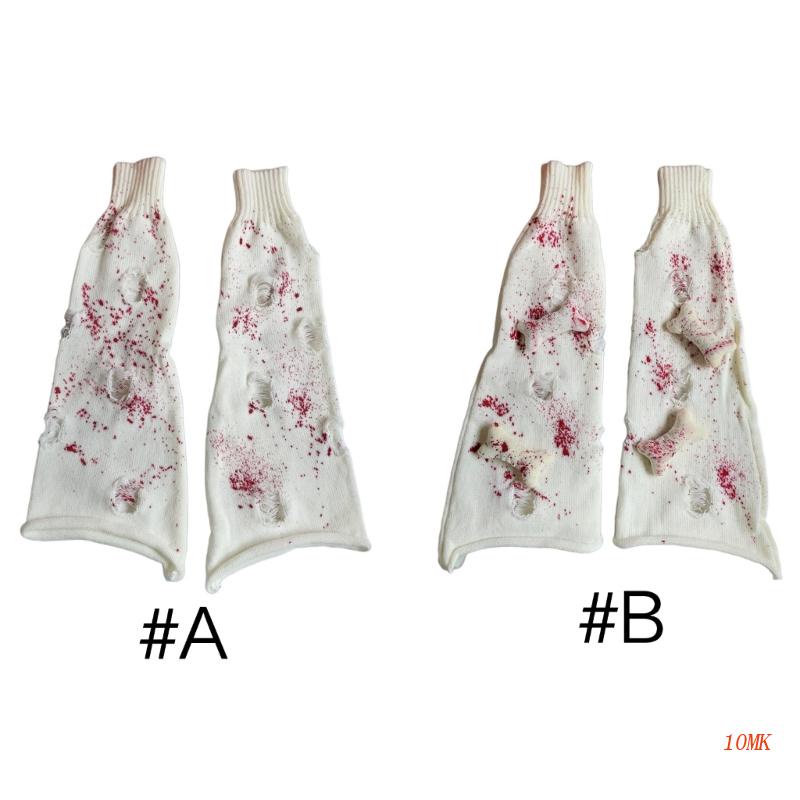 Xiangbao Vớ Dệt Kim Khoét Lỗ Rỗng Giữ Ấm Chân Phong Cách Gothic Harajuku Cho Nữ