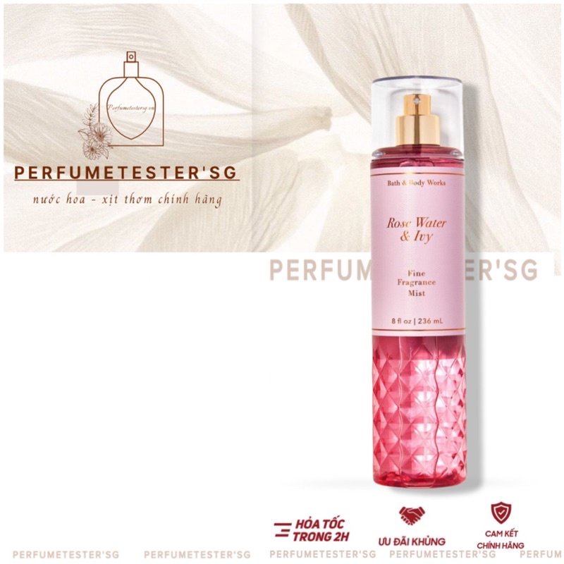 Xịt thơm toàn thân BBW ROSE WATER & IVY -𝒑𝒆𝒓𝒇𝒖𝒎𝒆𝒕𝒆𝒔𝒕𝒆𝒓
