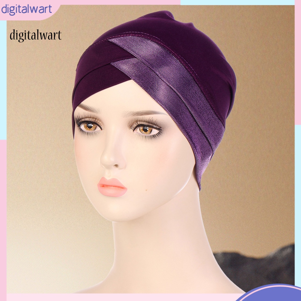 Kỹ Thuật Số| Mũ Trùm Đầu Thiết Kế Đan Chéo Gọn Nhẹ Co Giãn Thời Trang Cho Nữ