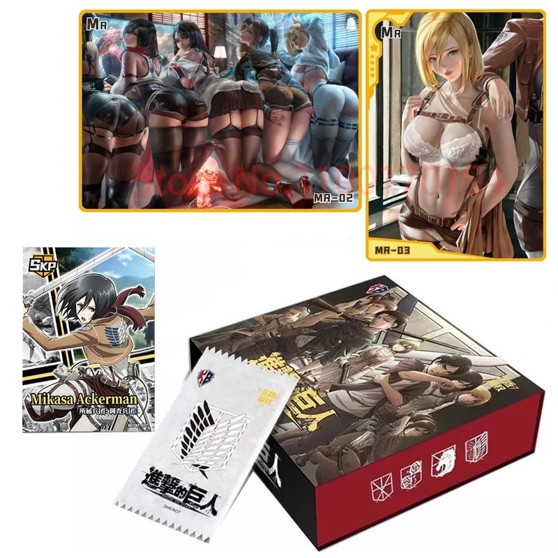 Hộp Thẻ Bài Trò Chơi Attack on Titan Cho Trẻ Em