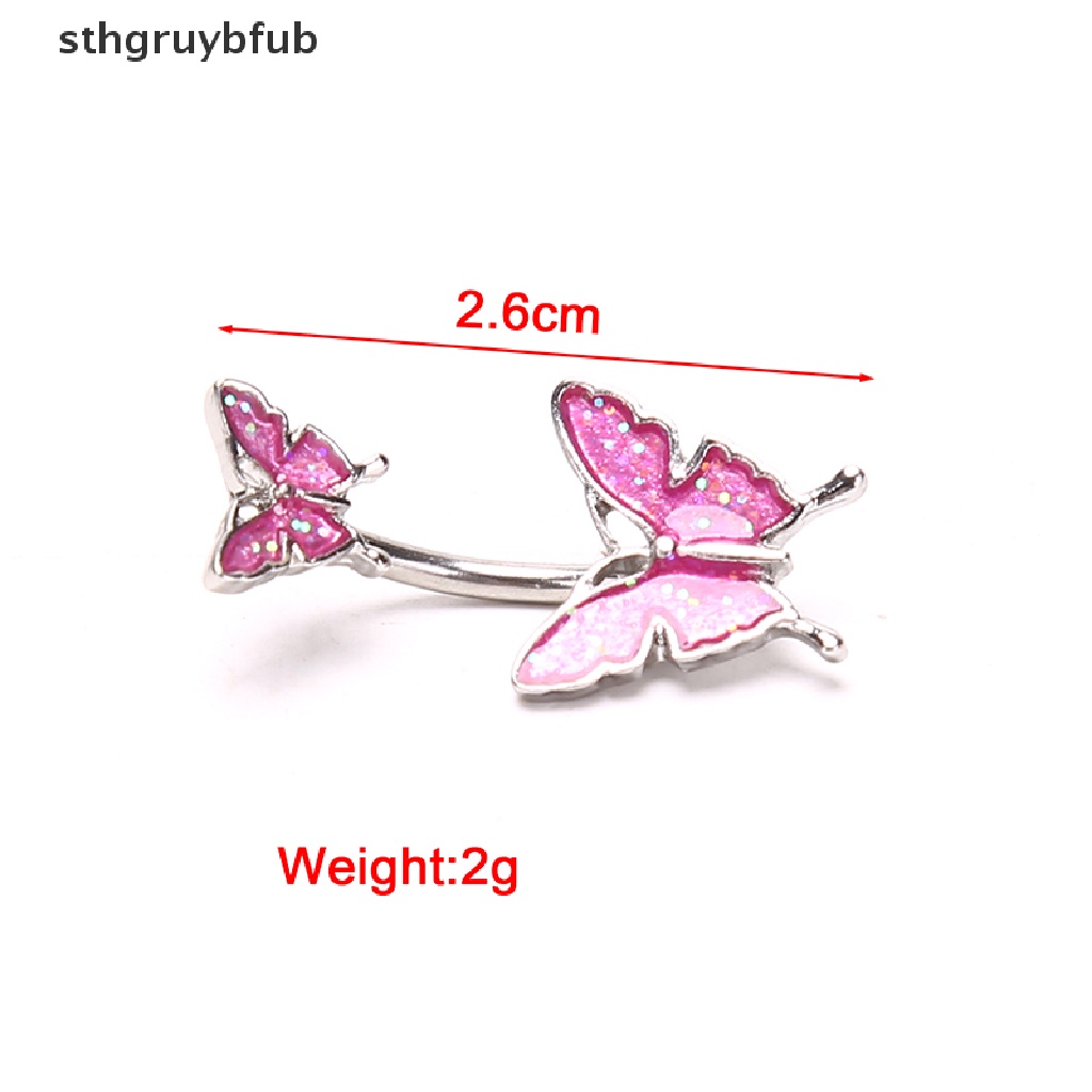 1 Khuyên Rốn Hình Bướm Bằng Thép 316L 1 Cái