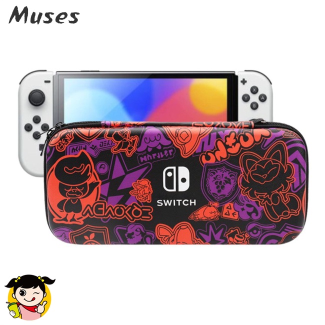 Túi Đựng Máy Chơi Game Nintendo Switch Oled Cứng Cáp Hình Pokemon