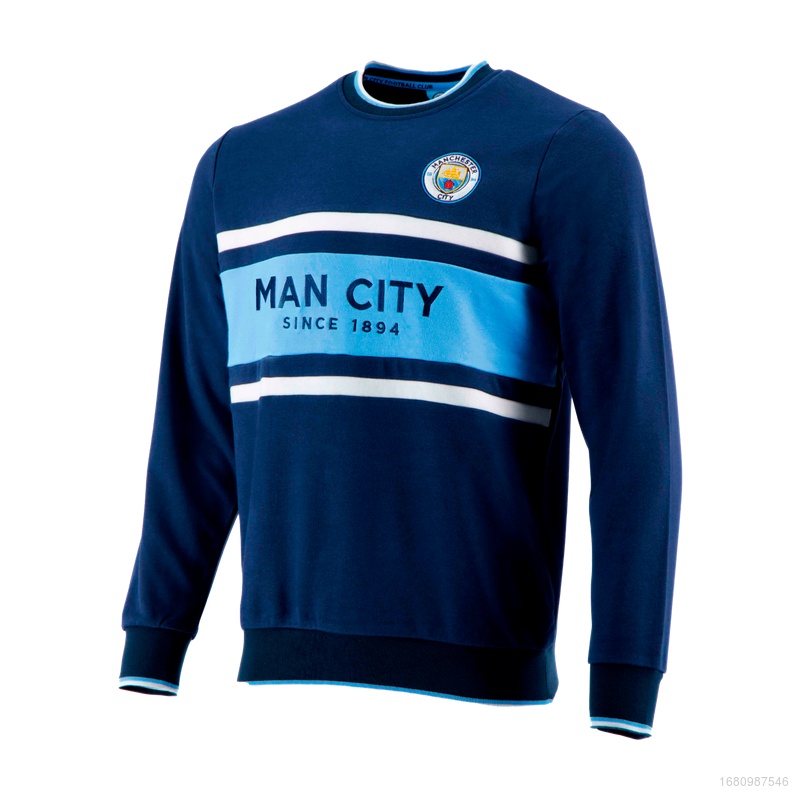 Đồng Hồ Điện Tử GP1 Manchester City F.C Áo Thun Thể Thao Tay Dài In Chữ Before the game Warm up Plus Size Unisex