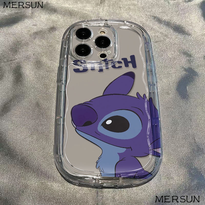 ✅Ốp Điện Thoại Mềm Trong Suốt Chống Sốc In Hình Stitch Cho Iphone xs / Stitch 12137 8ppromax / 14 11 Xr C24E