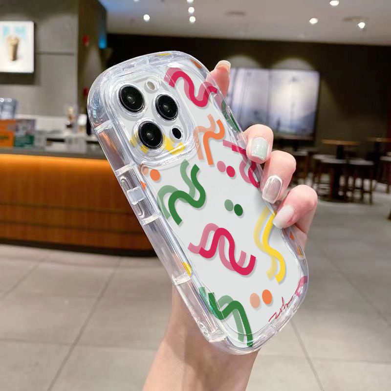 ✅Ốp Điện Thoại Mềm Trong Suốt Chống Sốc Họa Tiết Chấm Bi Cho Iphone 12Promax 11 7138p 14Xr ZH4T