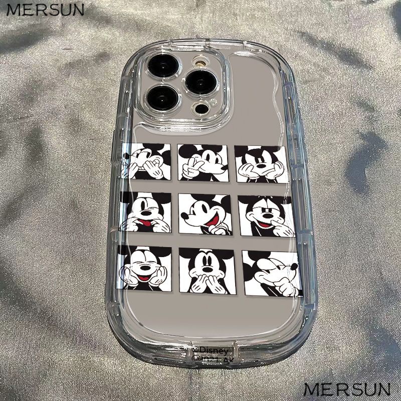 ✅Ốp Điện Thoại Mềm Trong Suốt In Hình Mickey Chống Sốc Cho Iphone 8pxs11 13 12 promax7iPhone14xr 9I61