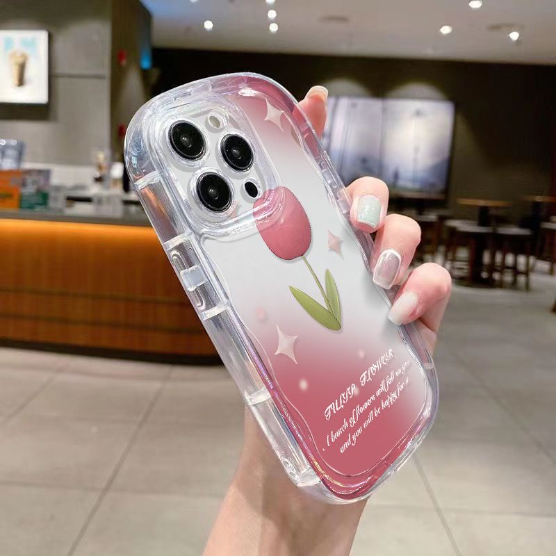 ✅Ốp Điện Thoại Dẻo Trong Suốt Họa Tiết Hoa Tulip Chống Sốc / Bụi Bẩn Cho Iphone xs / iPhone14 / 12promax xr1378p11