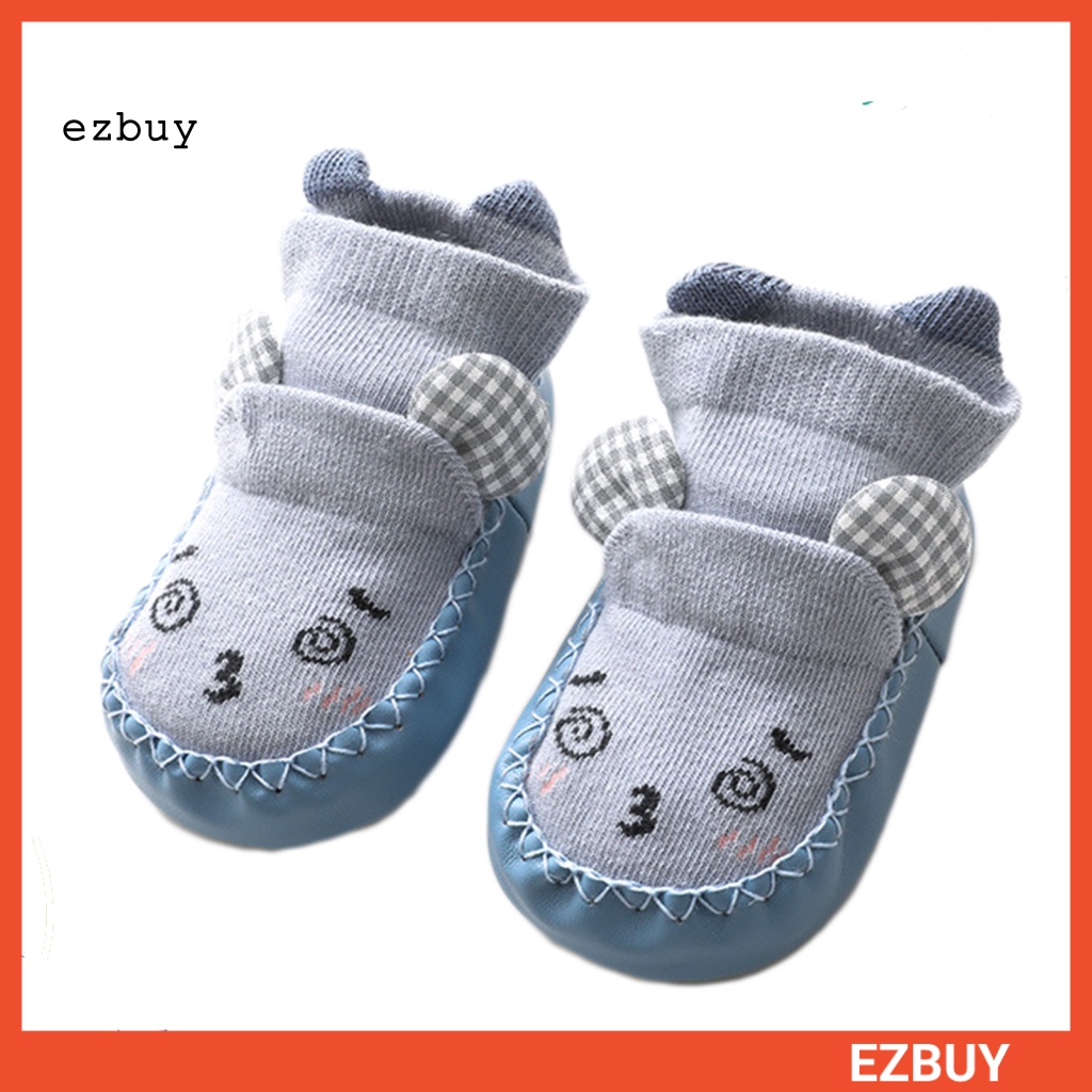 1 Đôi Vớ Chống Trượt Thoáng Khí In Hình Biểu Tượng Cảm Xúc Hoạt Hình Cho Em Bé Đi Trong Nhà