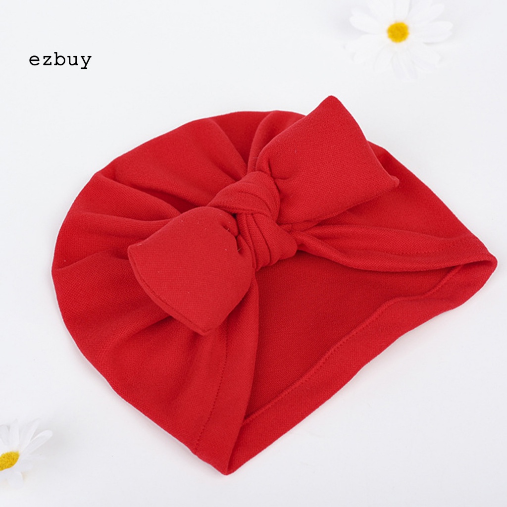 [EY] Mũ Beanie Vải Công Sở Tinh Tế Chống Dầu Thiết Kế Nơ Mặc Hàng Ngày Cho Bé Sơ Sinh