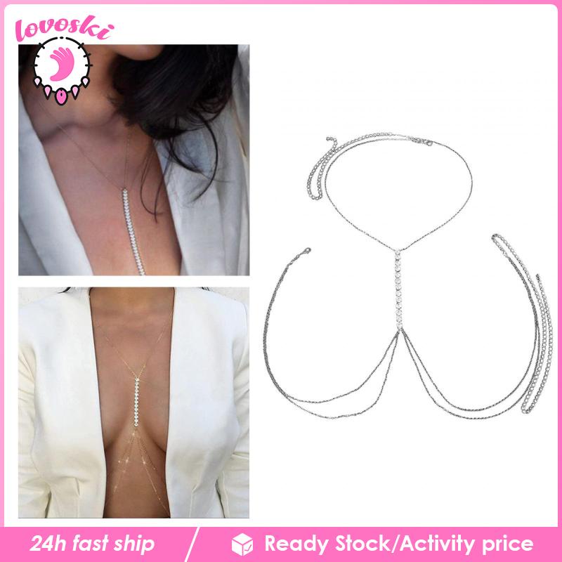 [Lovoski] Bikini Mắt Xích Đeo Thắt Lưng Sáng Bóng Có Thể Điều Chỉnh Cho Tiệc Tùng