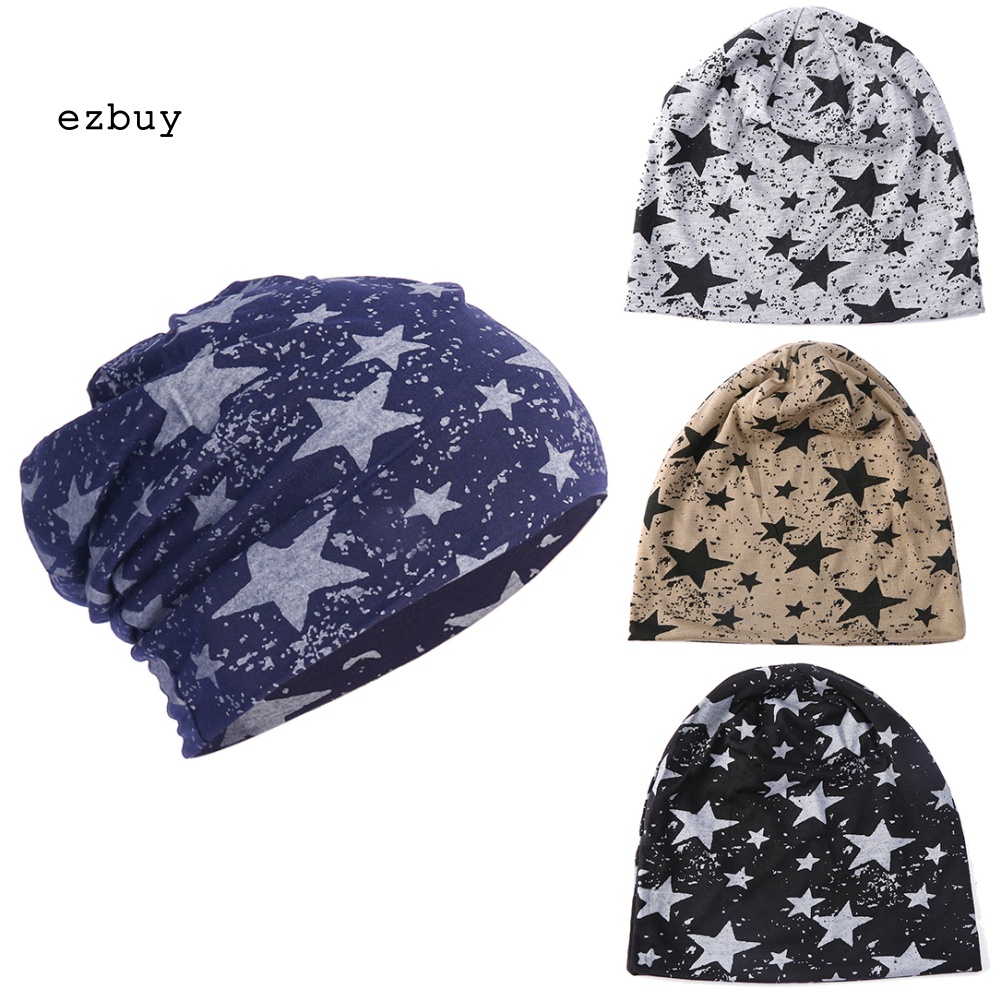 Mũ Trùm Đầu Thể Thao Chất Liệu Cotton In Hình Ngôi Sao Thời Trang Cho Nam Nữ