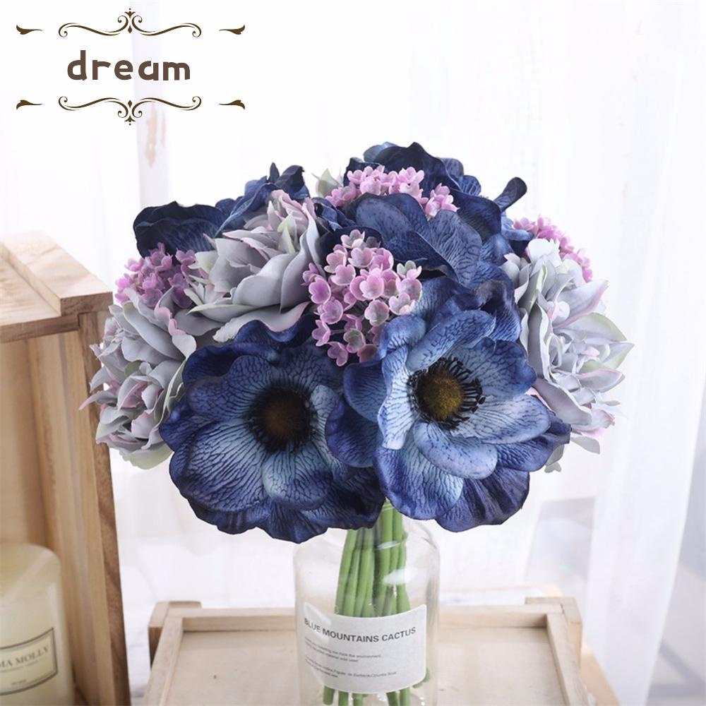 【DREAMLIFE】Artificial Flowers Party Silk Cloth + Plastic Wedding 4 Style Garden Decor