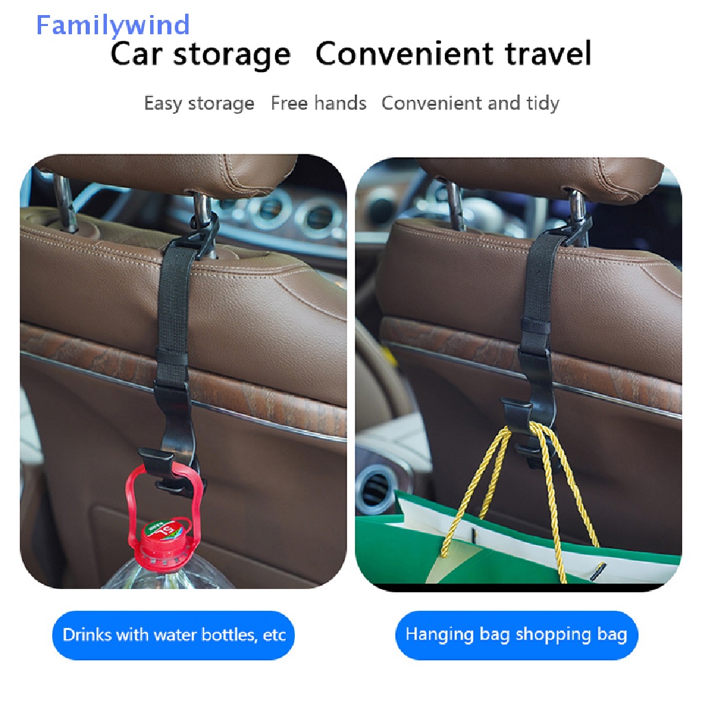 Set 2 Móc Treo Đồ Gắn Lưng Ghế Xe Hơi Tiện Dụng