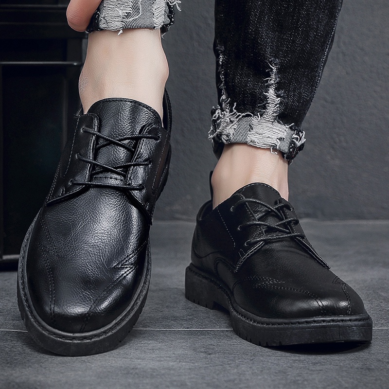 Giày đen giày tây nam giày tây giày da nam công sở giày đen chất lượng cao giày nam Thời trang dép nam giày dép