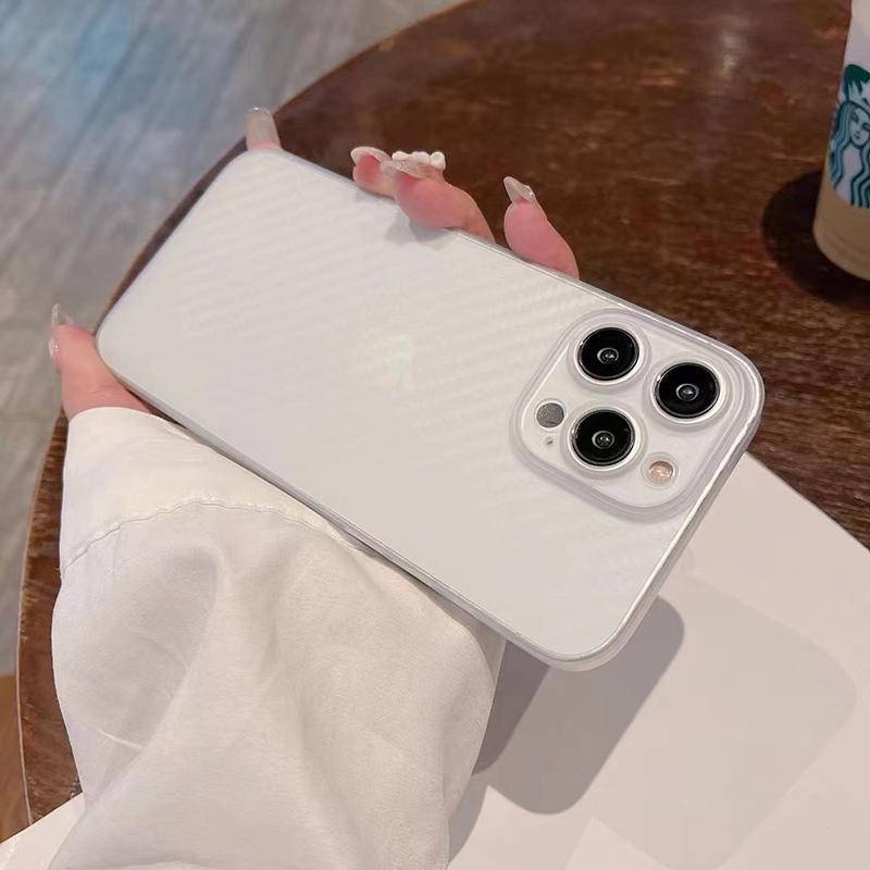 Ốp Điện Thoại Cứng Họa Tiết Sợi Carbon Cho iPhone 14 13 12 11 Pro MAX Plus Mini X XS MAX XR 7 8 Plus SE 2022 2020