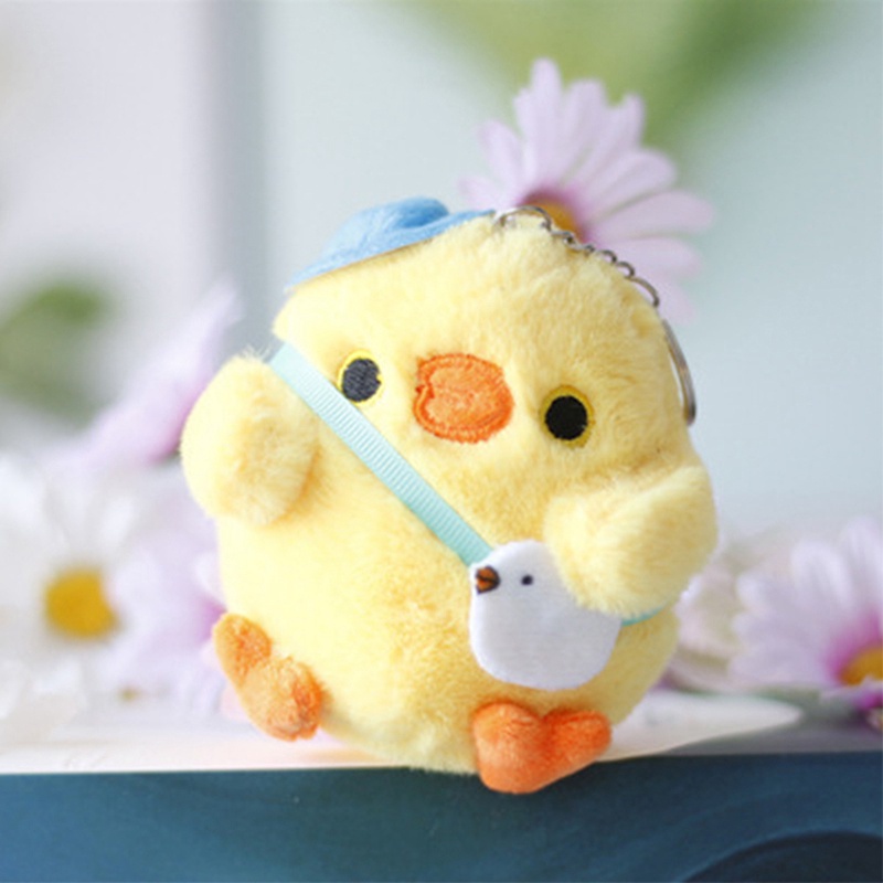 1 Móc Khóa Gà Con Nhồi Bông Dễ Thương